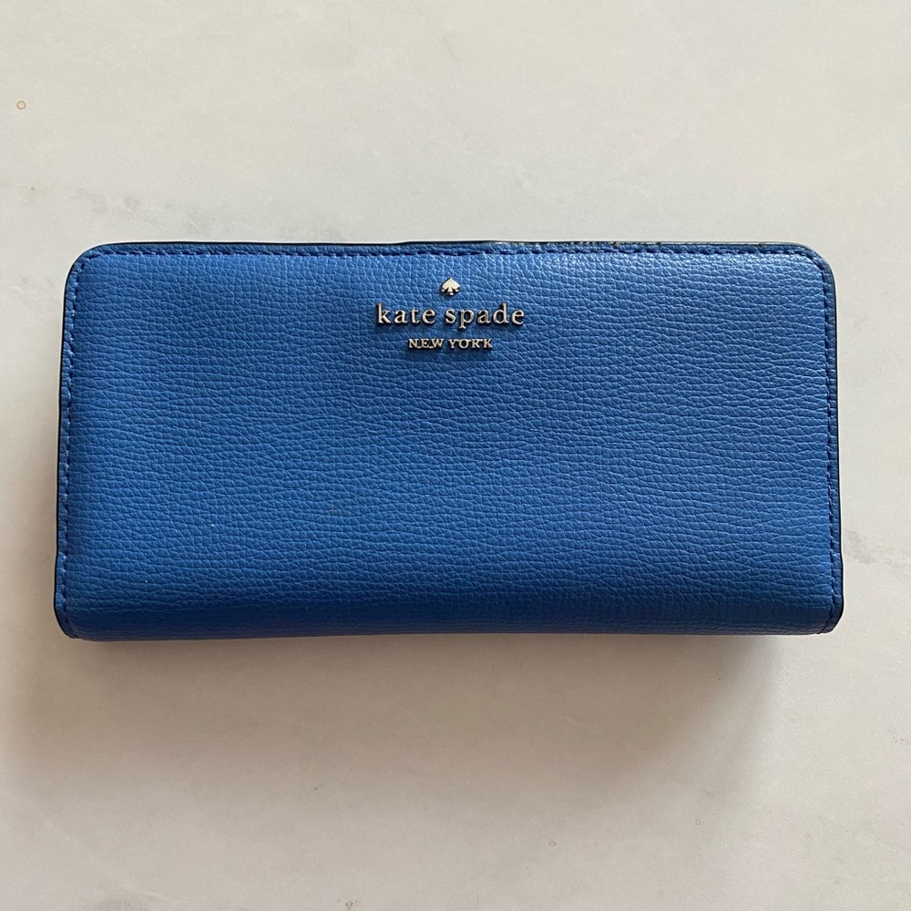 Kate Spade New York Leather Wallet in Blue